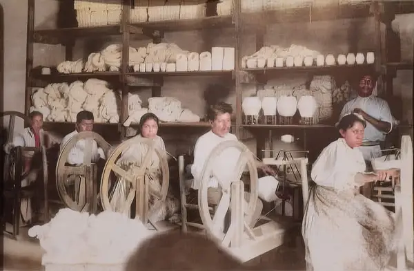 Fabrica textil en Nuevo Leon, 1900