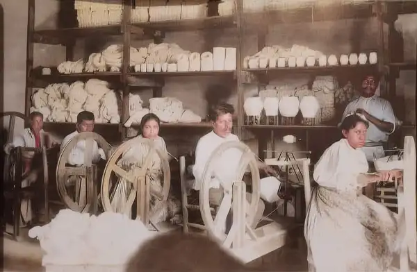 Fabrica textil en Nuevo Leon, 1900