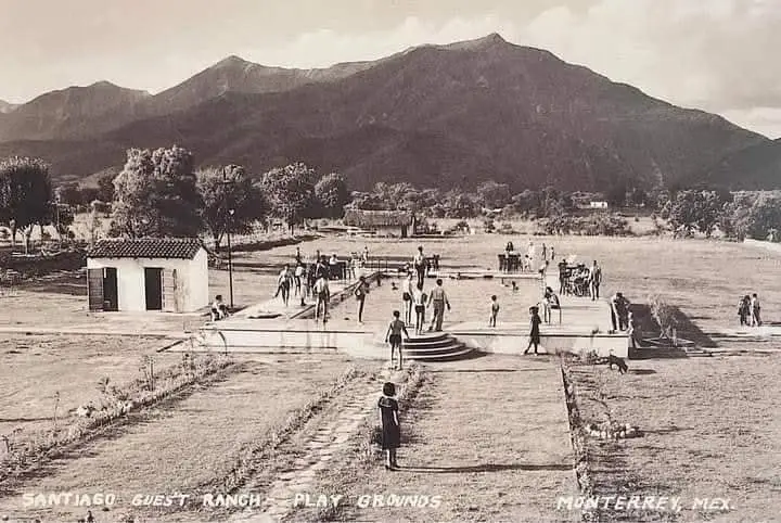 Restauración fotográfica Santiago Guest Ranch antes de la Presa de la Boca - Antes
