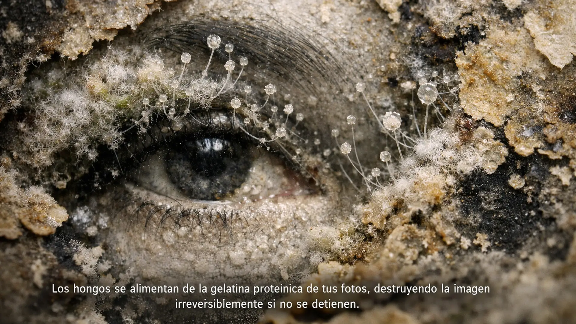 Foto dañada por hongos