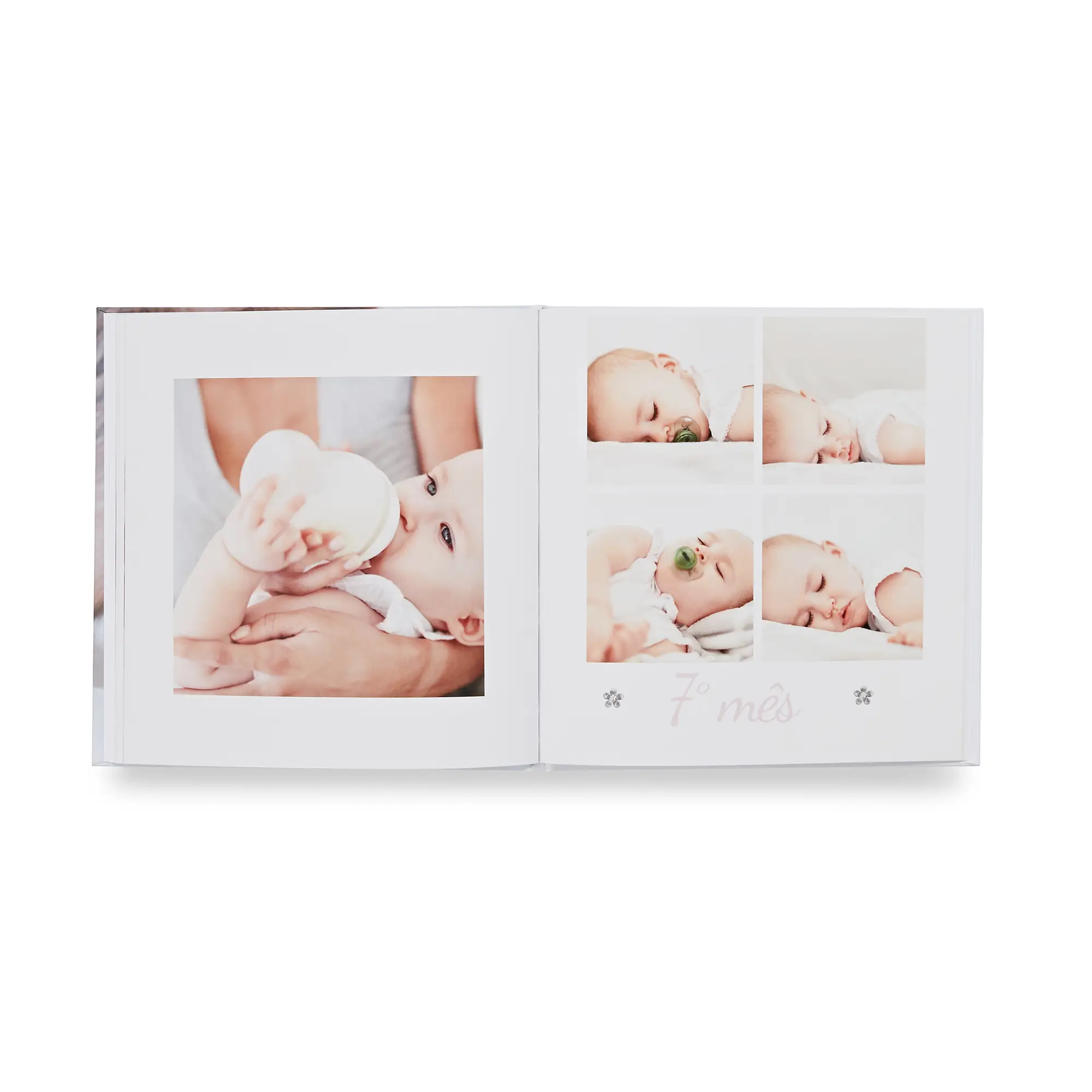 Interior de fotolibro con hojas Gloss de 200gsm — papel grueso de alta calidad, ultra nitidez, cero pixelado. Impresión HP Indigo profesional PixelPages, fotolibros personalizados Cadereyta